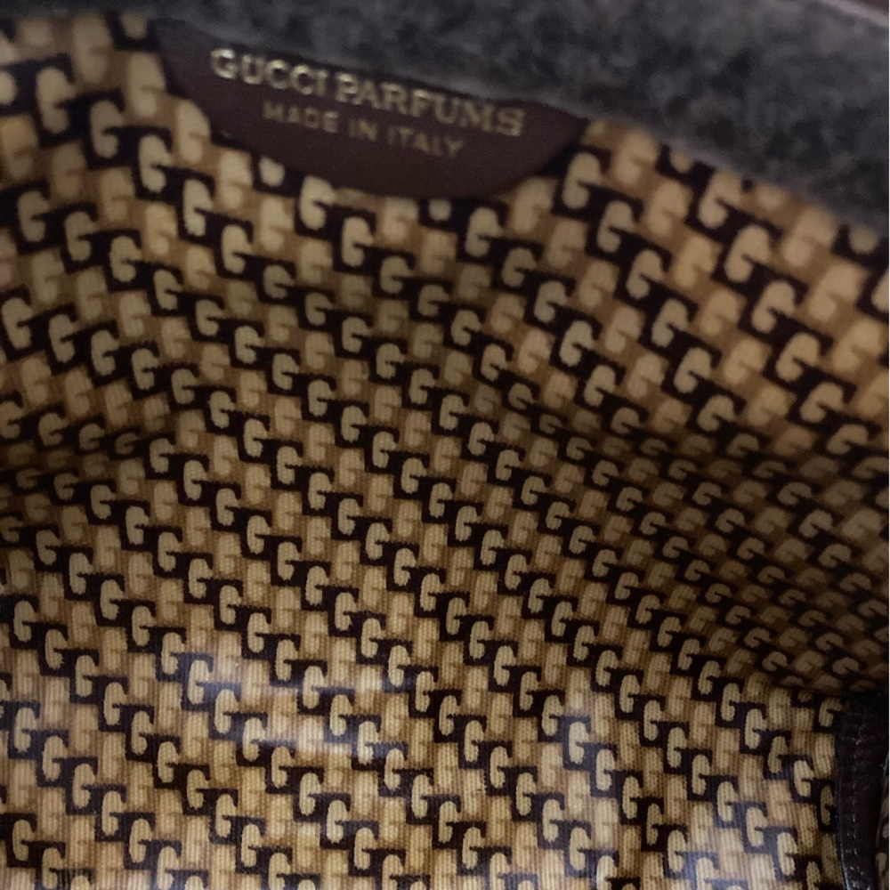 Authentic Vintage Gucci Parfums Brown Suede Clutch 🔥🔥🔥 - Picture 10 of 10